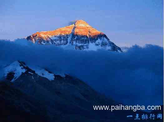 世界上最高的山峰 珠穆朗玛峰在1300万年前超过12000米