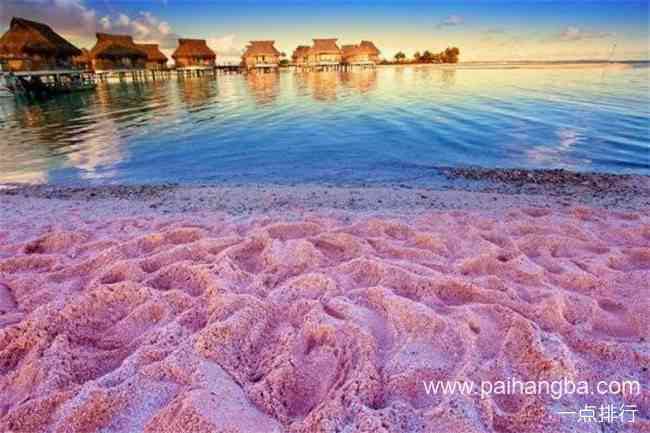 世界十大最美沙滩颜色 排名第一的粉色沙滩是少女们的最爱